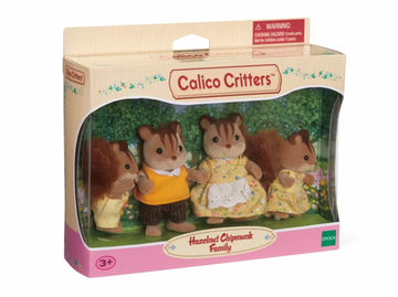 Calico Critters Walnut Squirrel Family