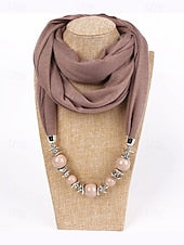 Women's Multicolor Warm Scarf Necklace