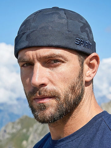 Men's Polyester Camouflage Brimless Docker Cap