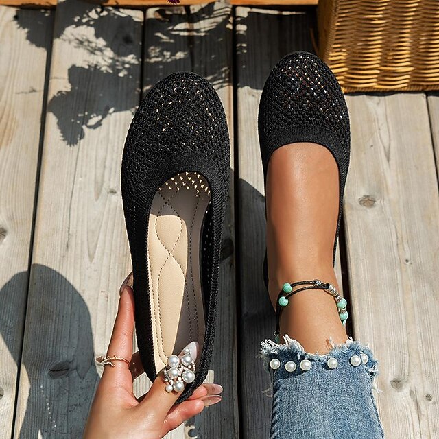 Women's Breathable Mesh Slip-On Flats