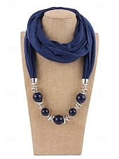 Women's Multicolor Warm Scarf Necklace