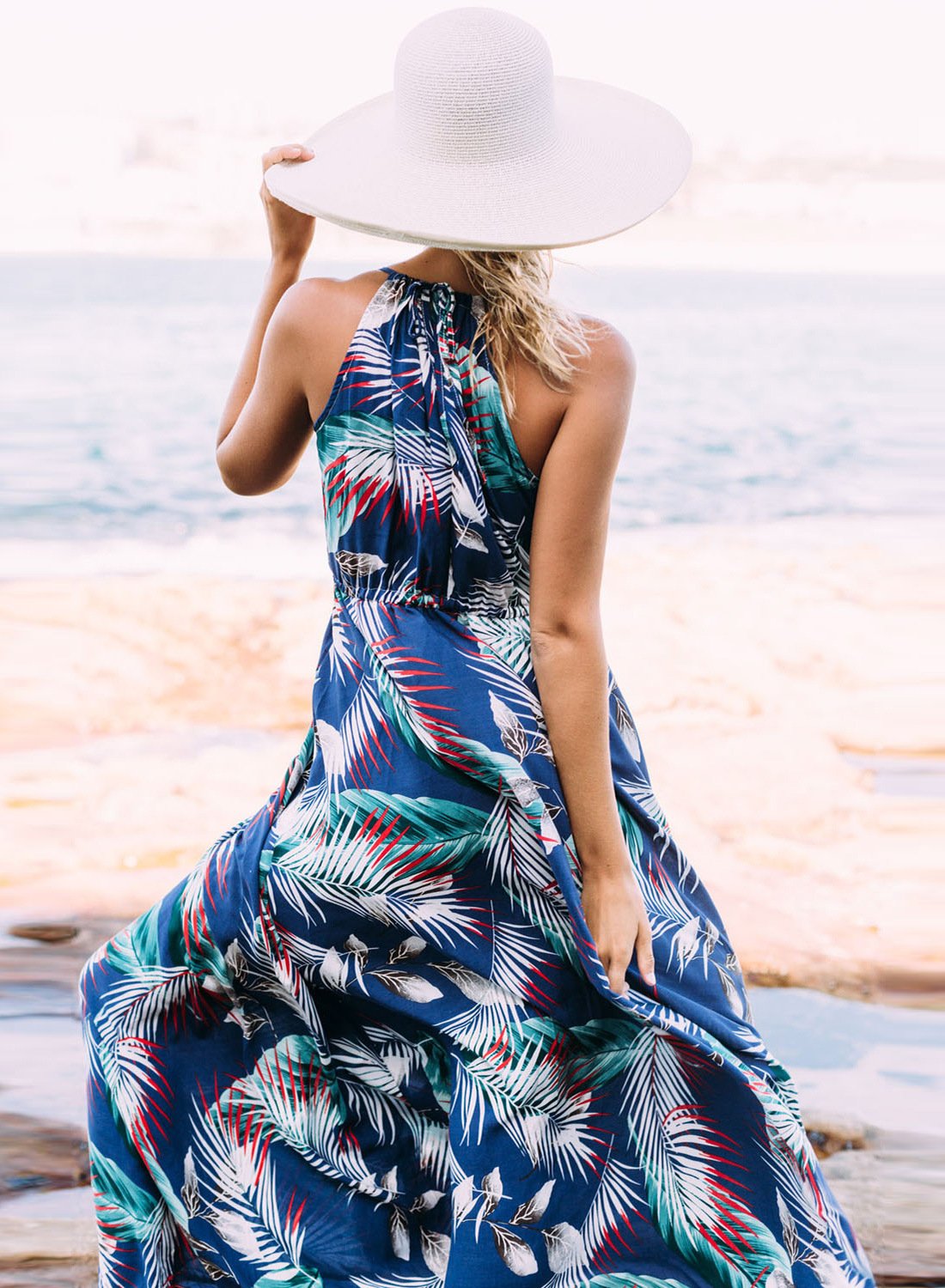 Fashion Sleeveless Bohemian Long Dress-STYLEGOING