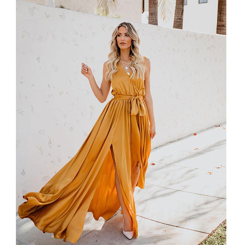 Summer Bohemian Sleeveless Long Dress-STYLEGOING