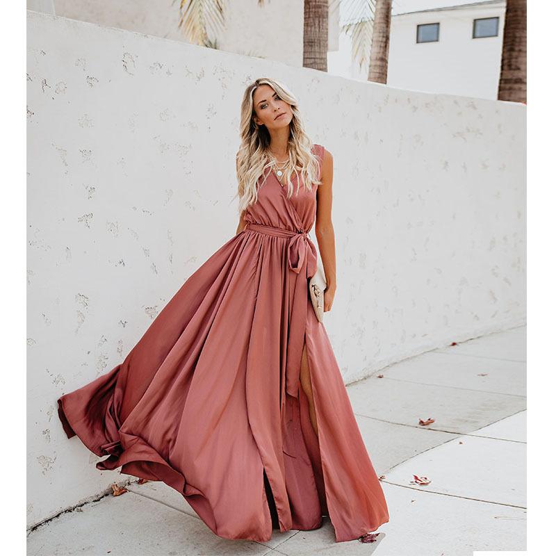 Summer Bohemian Sleeveless Long Dress-STYLEGOING