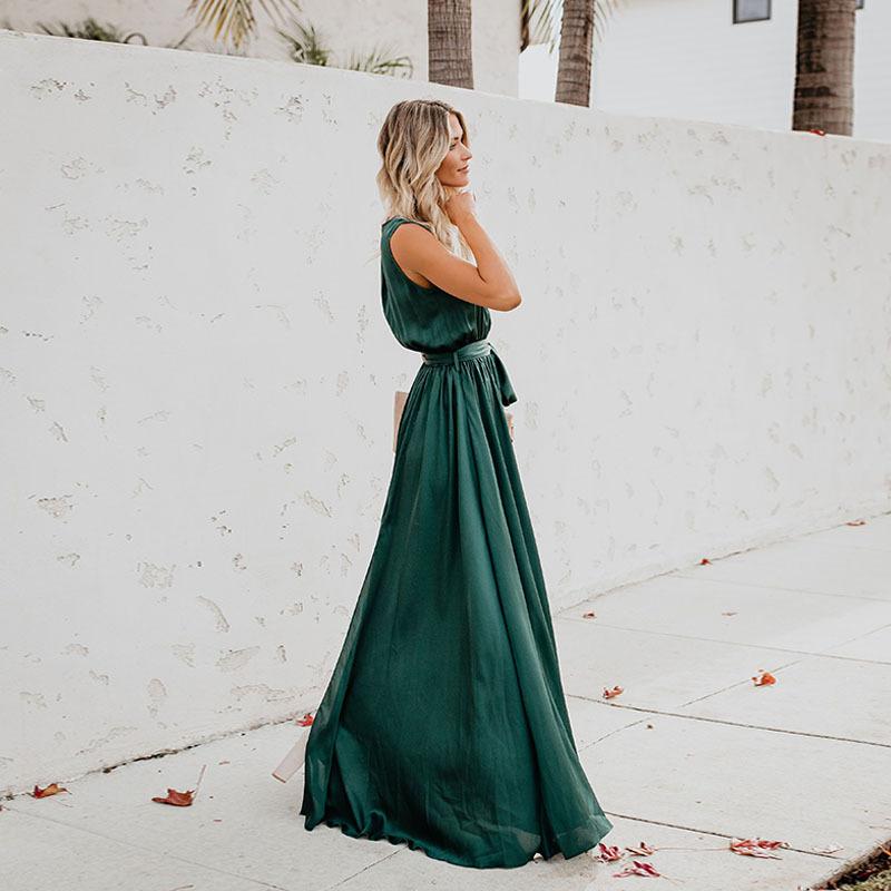 Summer Bohemian Sleeveless Long Dress-STYLEGOING