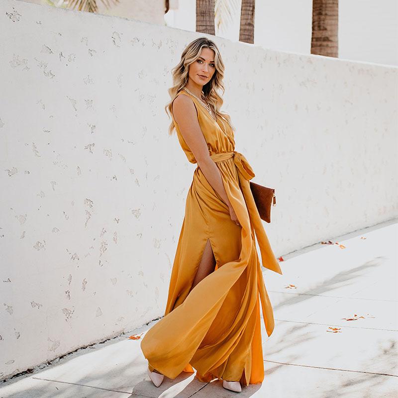 Summer Bohemian Sleeveless Long Dress-STYLEGOING