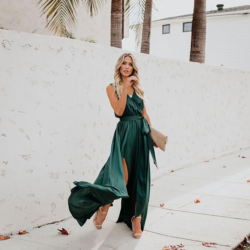 Summer Bohemian Sleeveless Long Dress-STYLEGOING