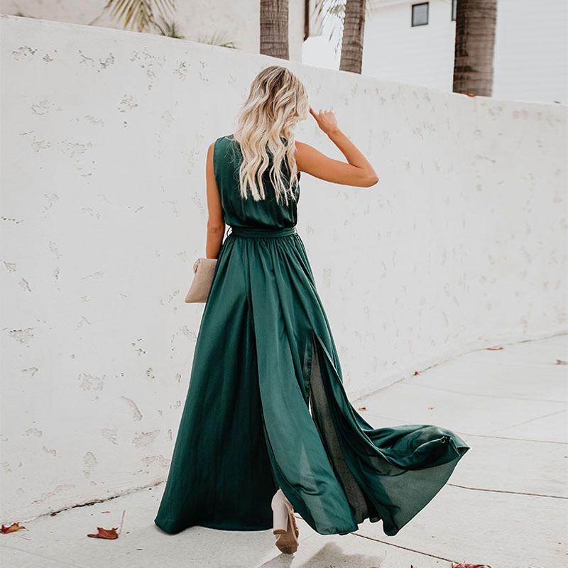 Summer Bohemian Sleeveless Long Dress-STYLEGOING