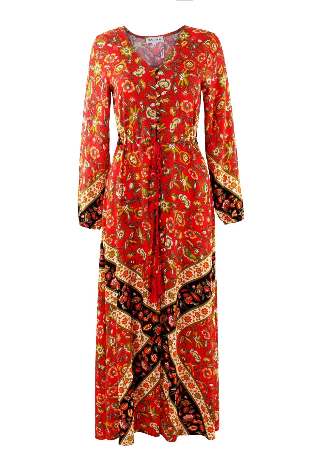 Summer Boho Long Sleeves Beach Dresses