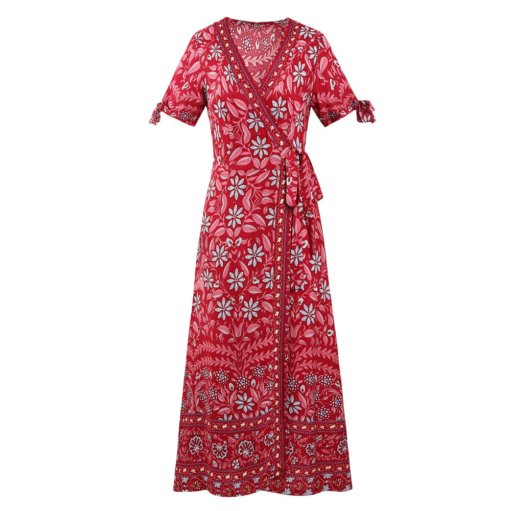 Bohemian Summer Holdiay Women Long Dresses