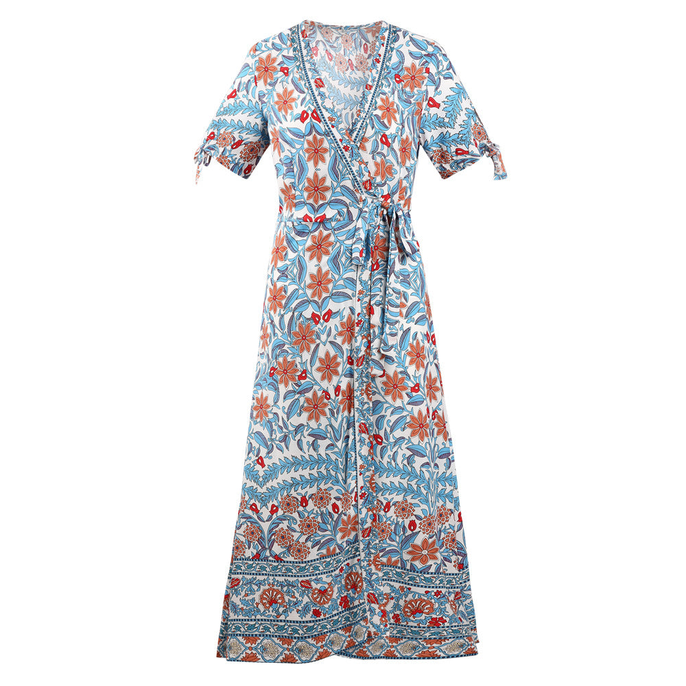 Bohemian Summer Holdiay Women Long Dresses