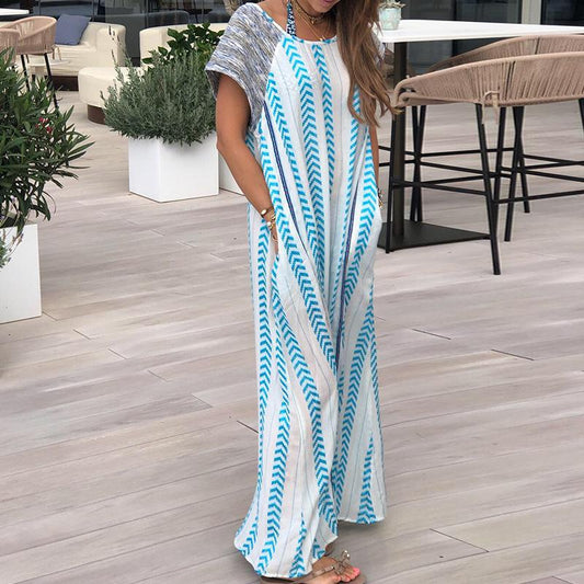 Summer Fashion Loose Long Dresses-STYLEGOING