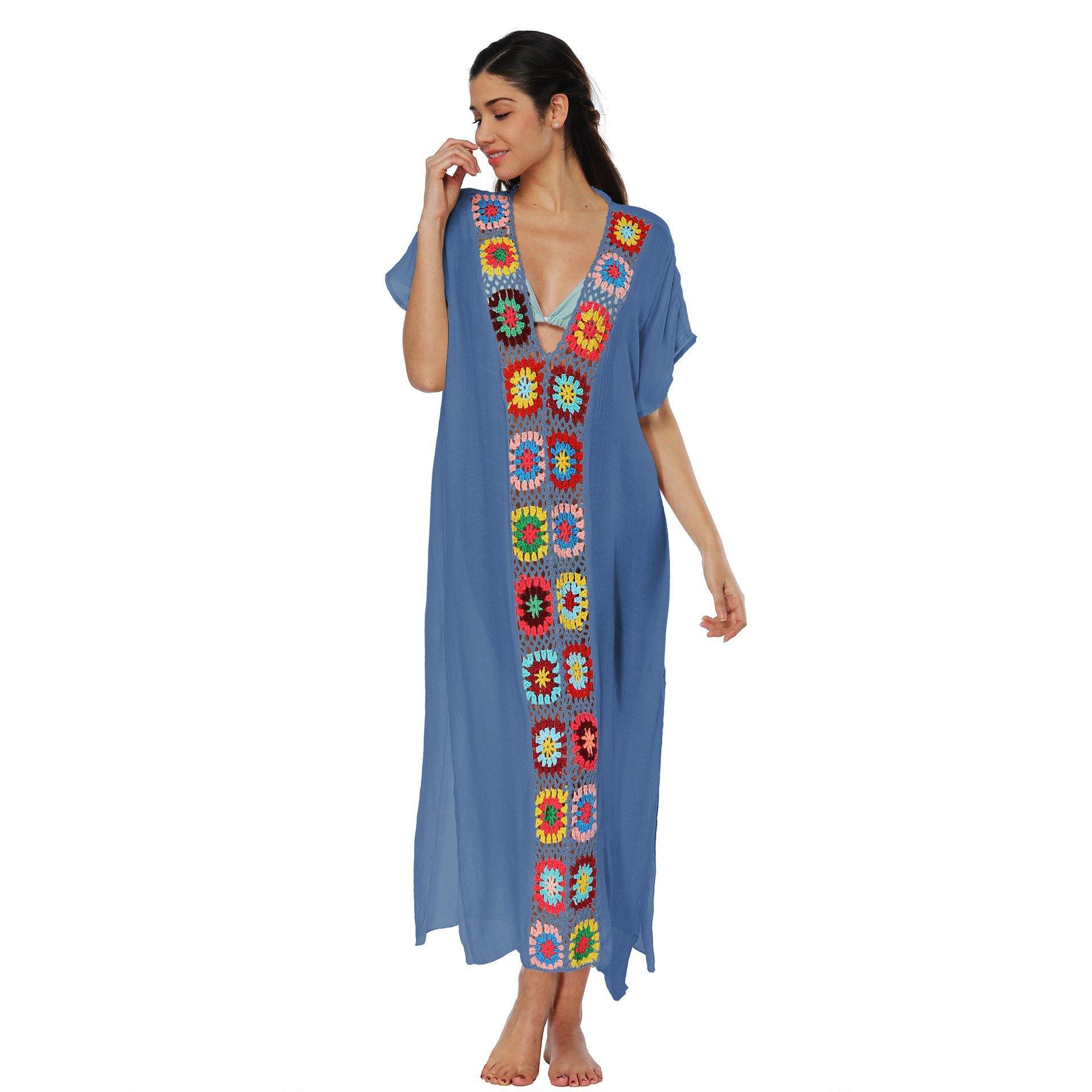 Women Long Summer Beach Cover Ups-STYLEGOING