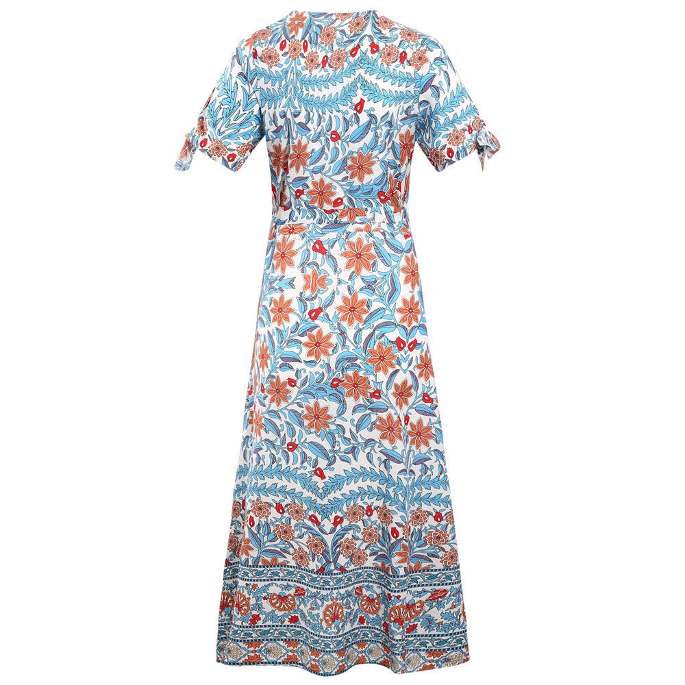 Bohemian Summer Holdiay Women Long Dresses