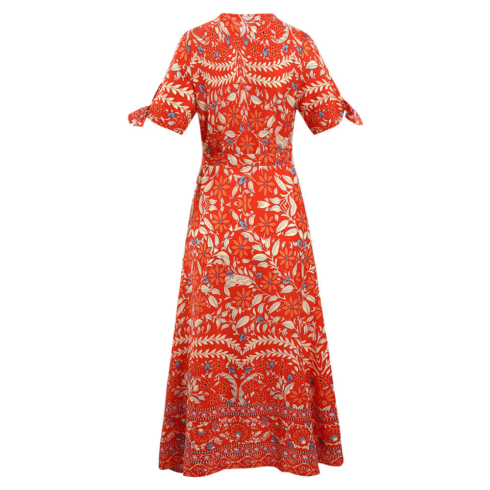 Bohemian Summer Holdiay Women Long Dresses