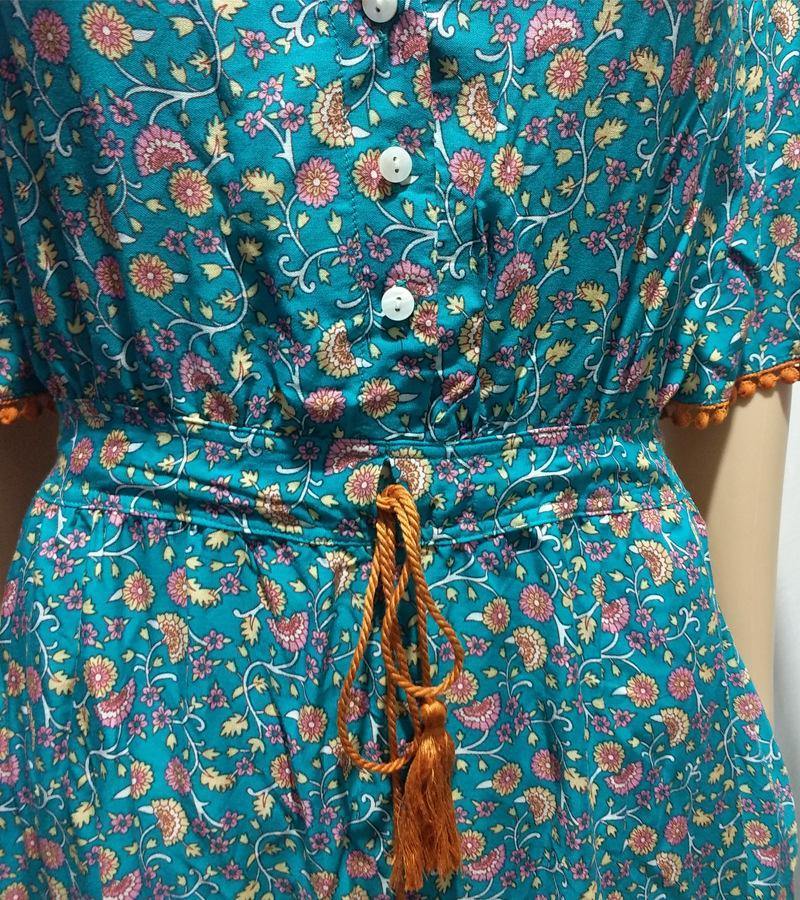 Summer Beach Little Floral Print Long Dresses-STYLEGOING