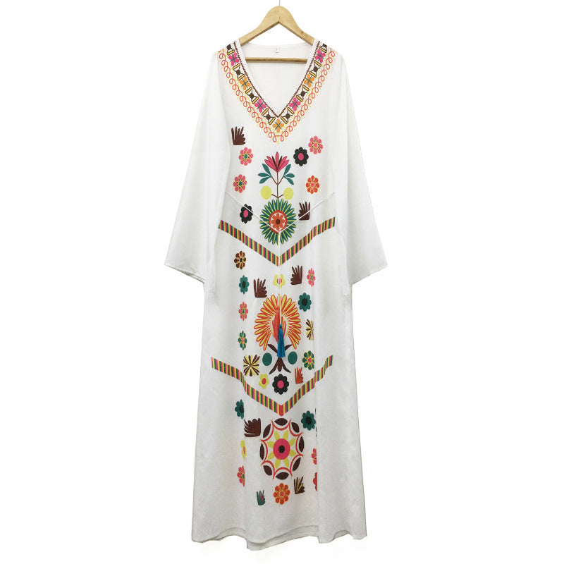 Sumer Bohemian Plus Sizes Long Dresses for Women