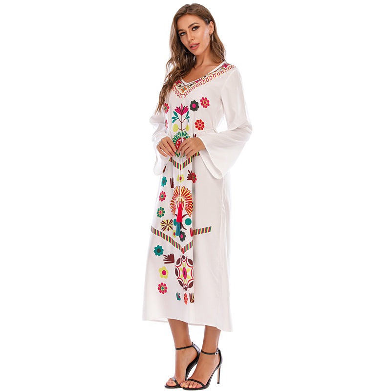 Sumer Bohemian Plus Sizes Long Dresses for Women