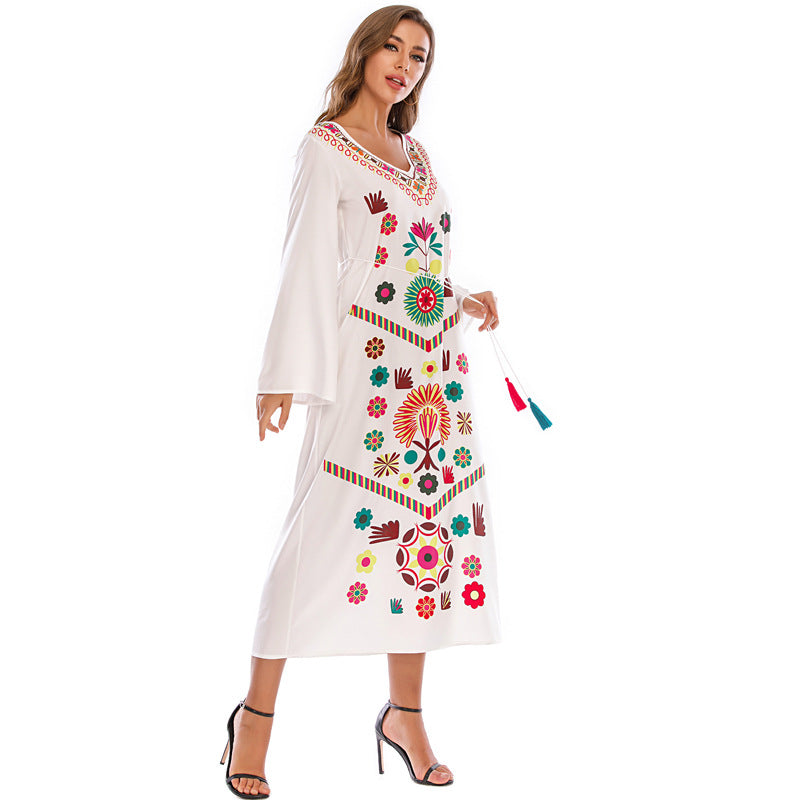 Sumer Bohemian Plus Sizes Long Dresses for Women