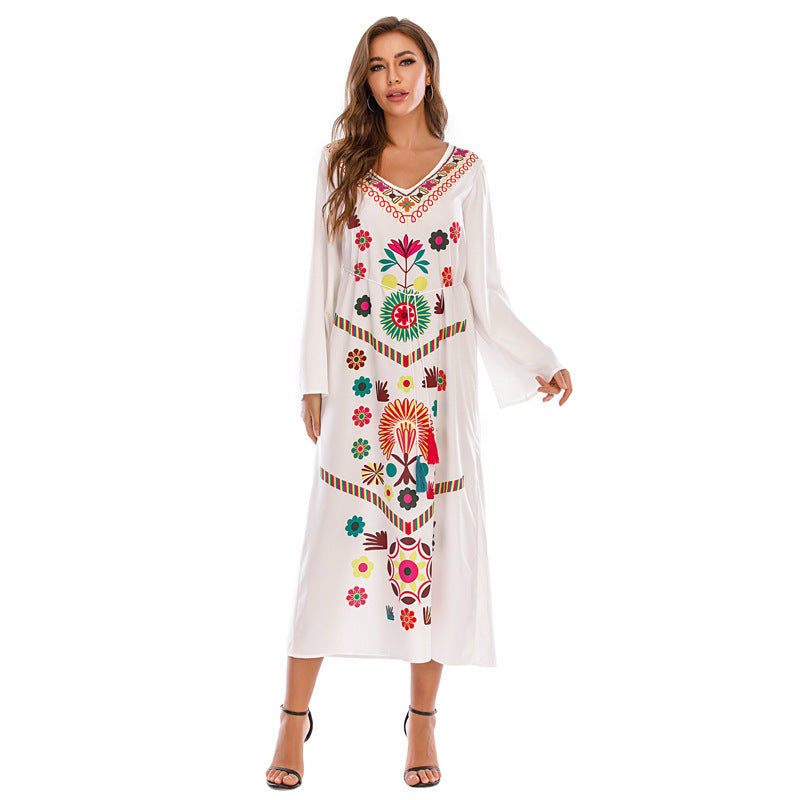 Sumer Bohemian Plus Sizes Long Dresses for Women