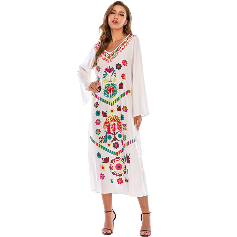 Sumer Bohemian Plus Sizes Long Dresses for Women