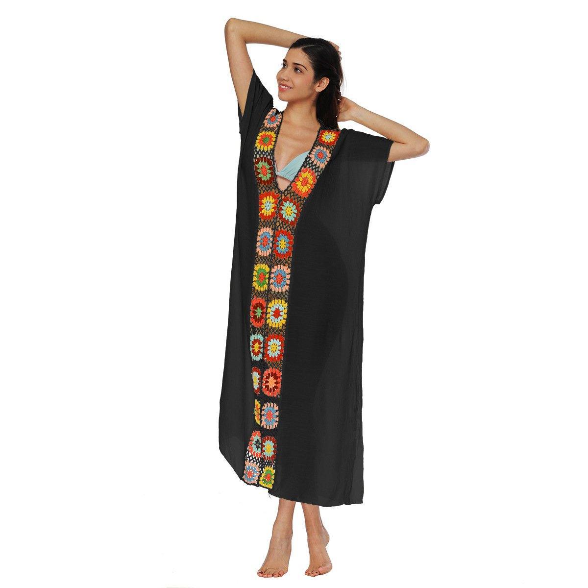 Women Long Summer Beach Cover Ups-STYLEGOING