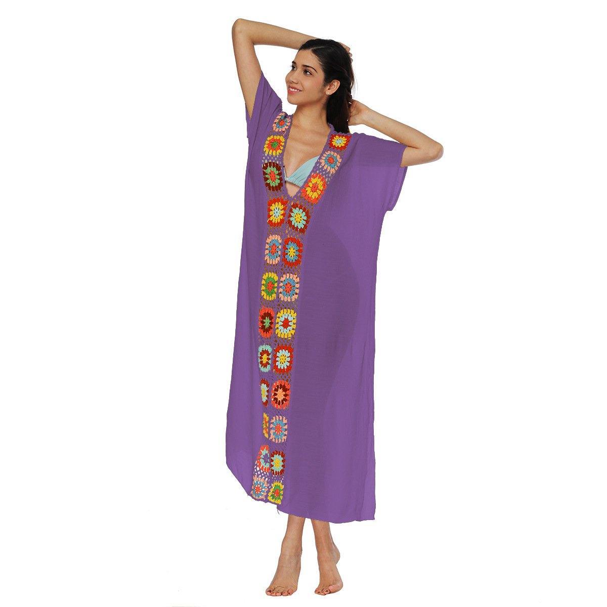 Women Long Summer Beach Cover Ups-STYLEGOING