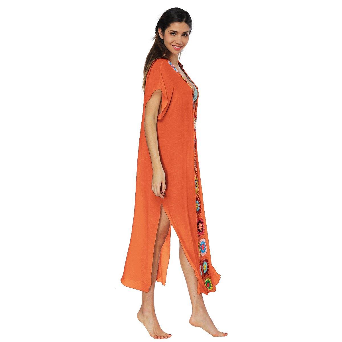 Women Long Summer Beach Cover Ups-STYLEGOING