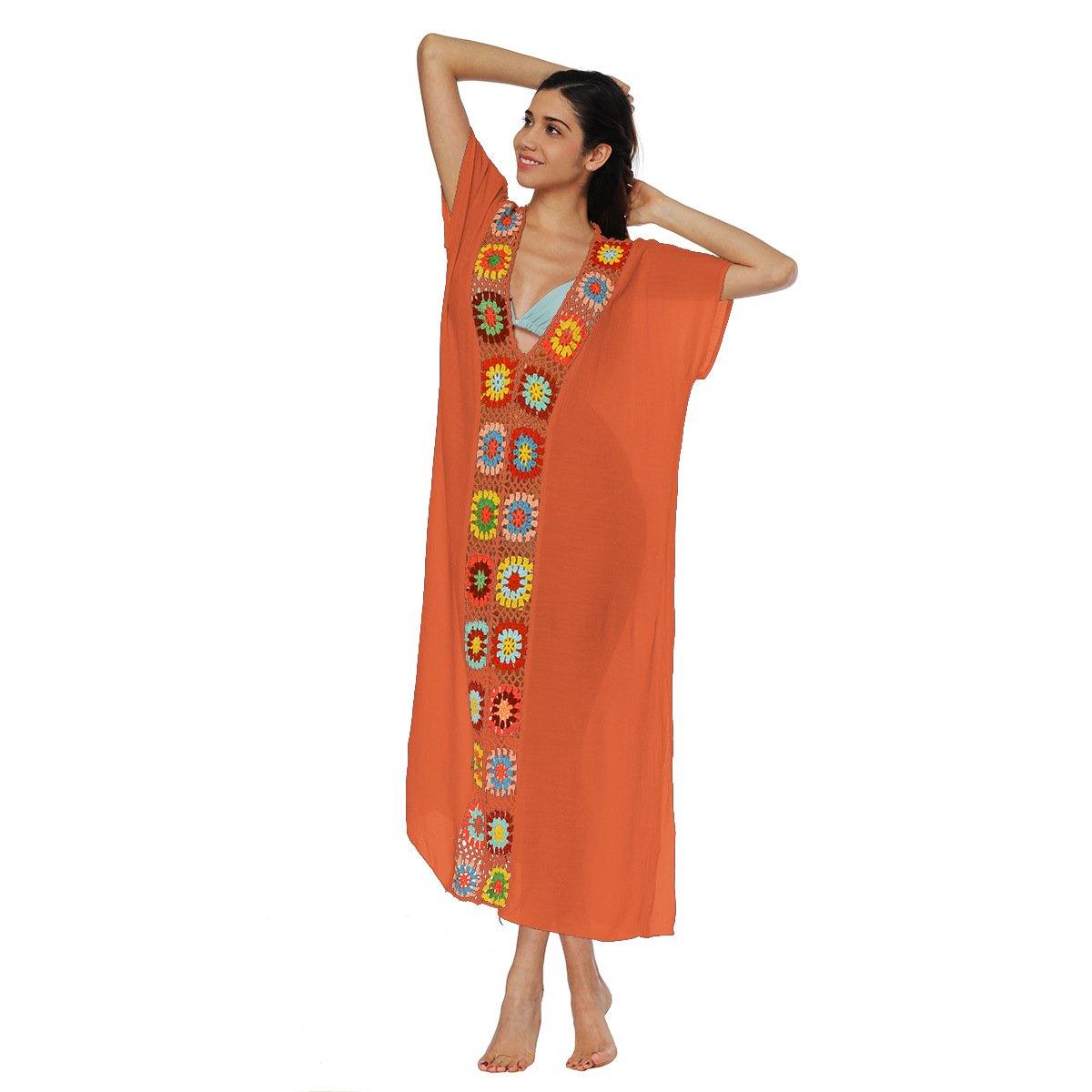 Women Long Summer Beach Cover Ups-STYLEGOING