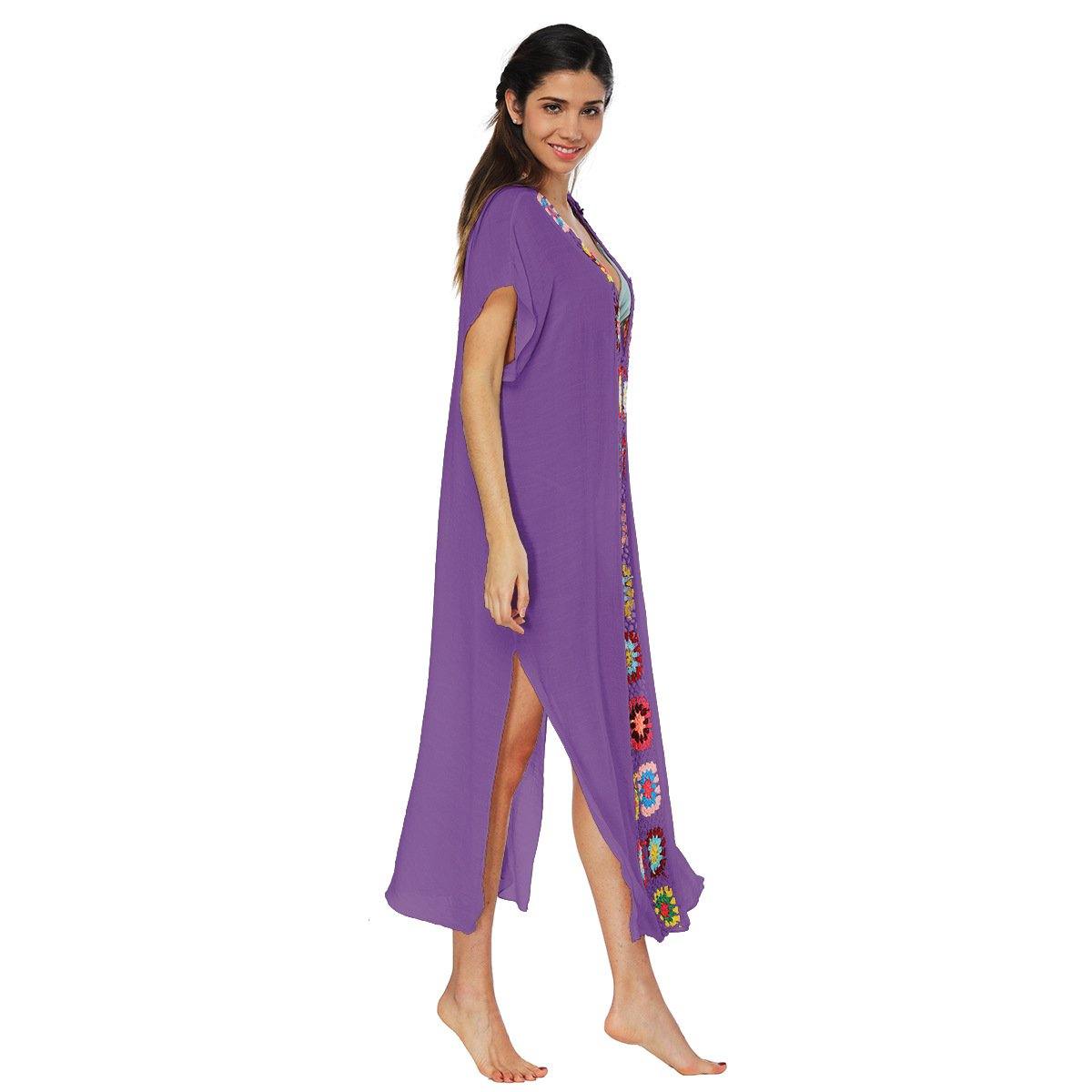 Women Long Summer Beach Cover Ups-STYLEGOING