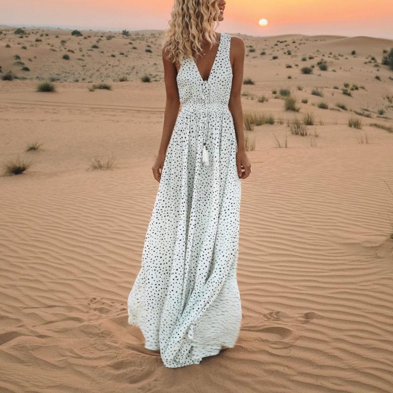 Summer Sleeveless Bohemian Long Dresses-STYLEGOING