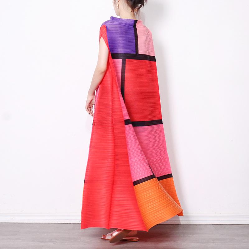 Summer Round Neck Long Dresses-STYLEGOING