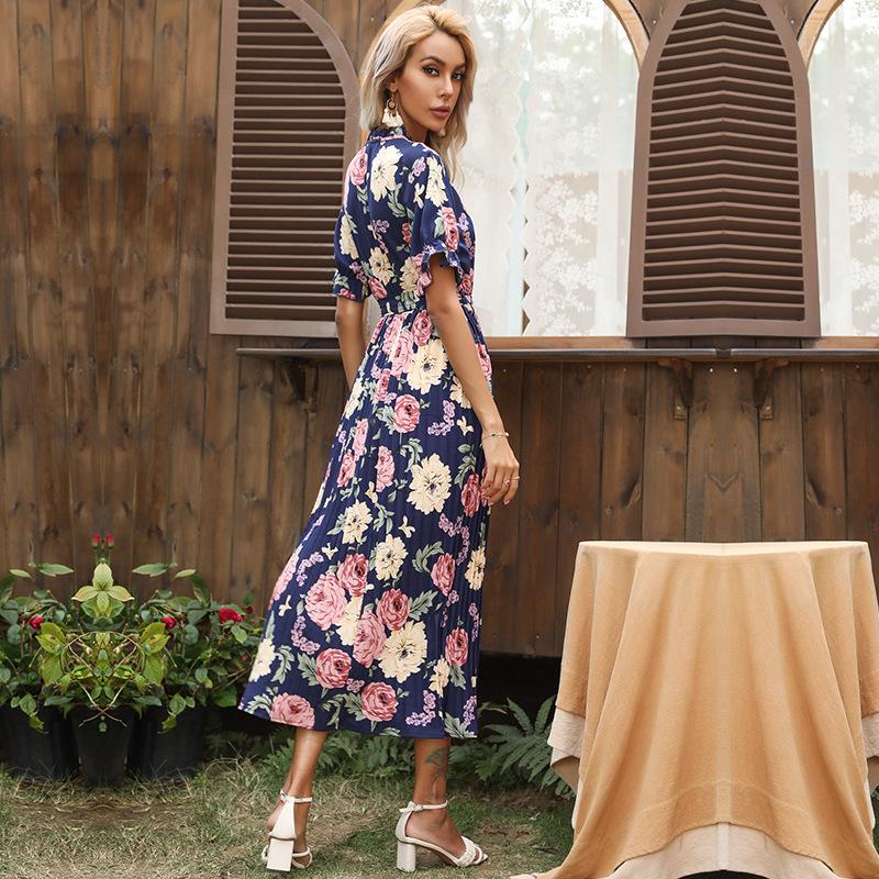 Women Ruffled Summer Holiday Short Beach Dresses