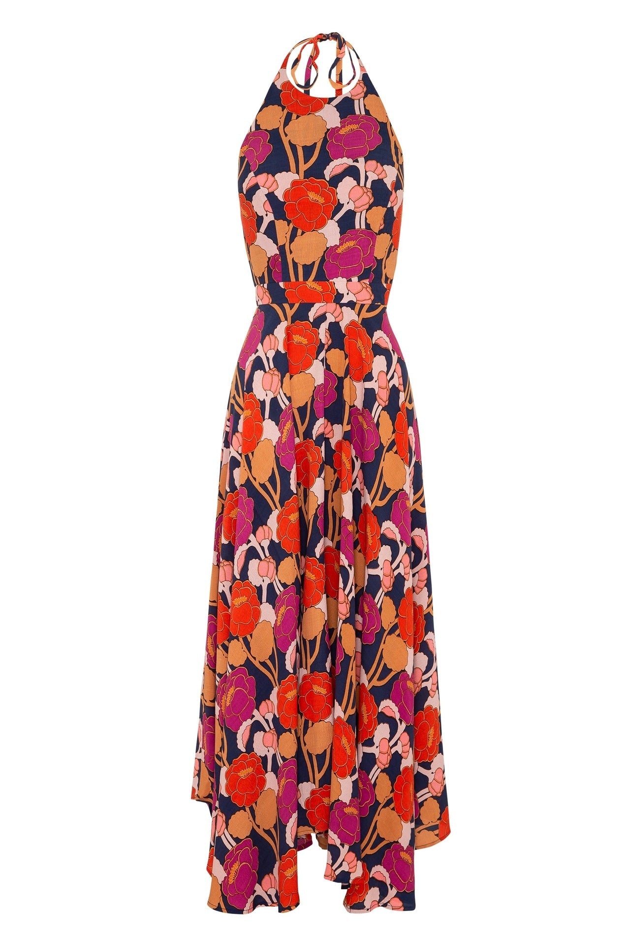 Sexy Floral Print Long Boho Summer Beach Dresses