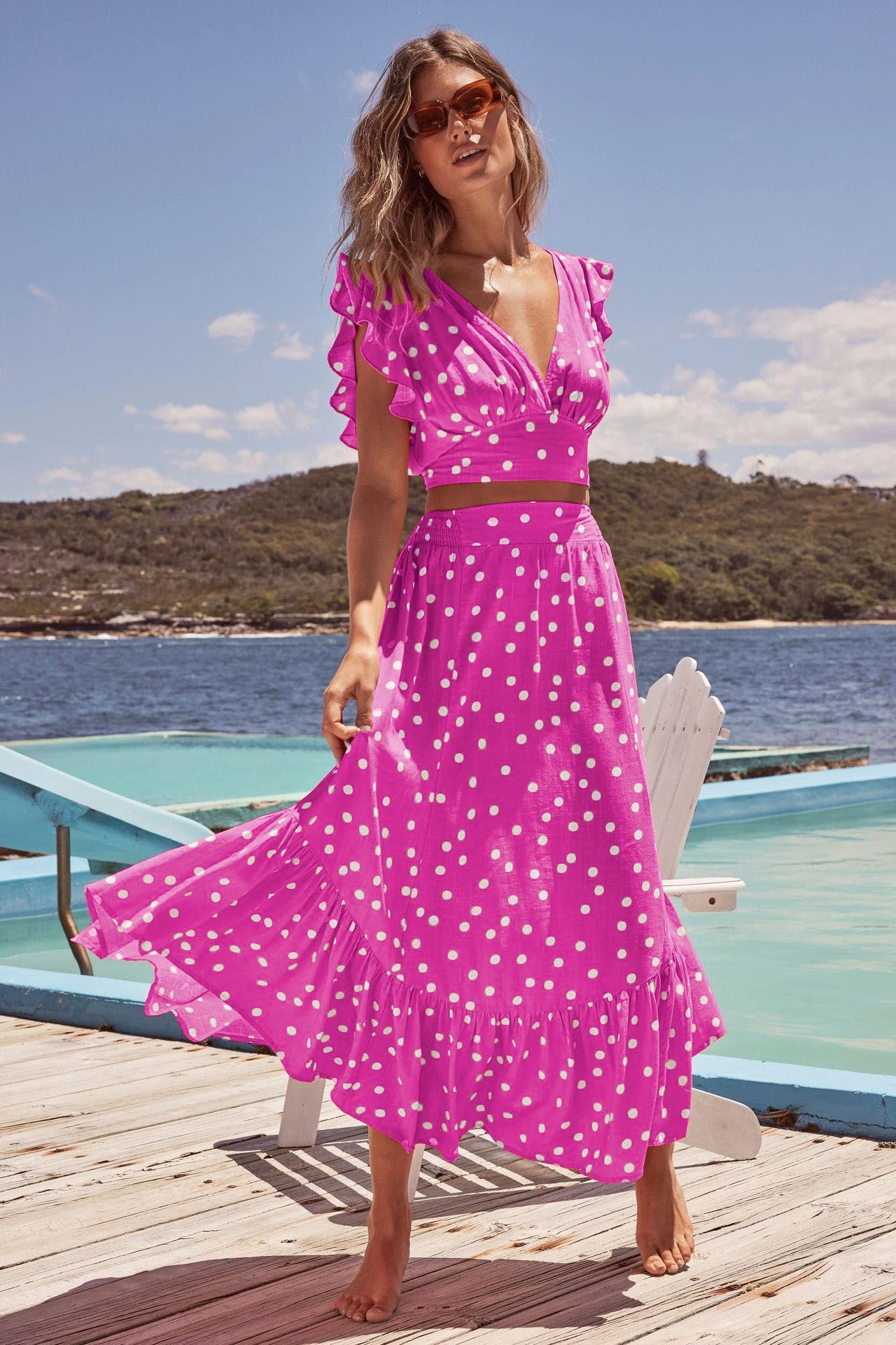 Casual Summer Bohemian Two Pieces Dresses