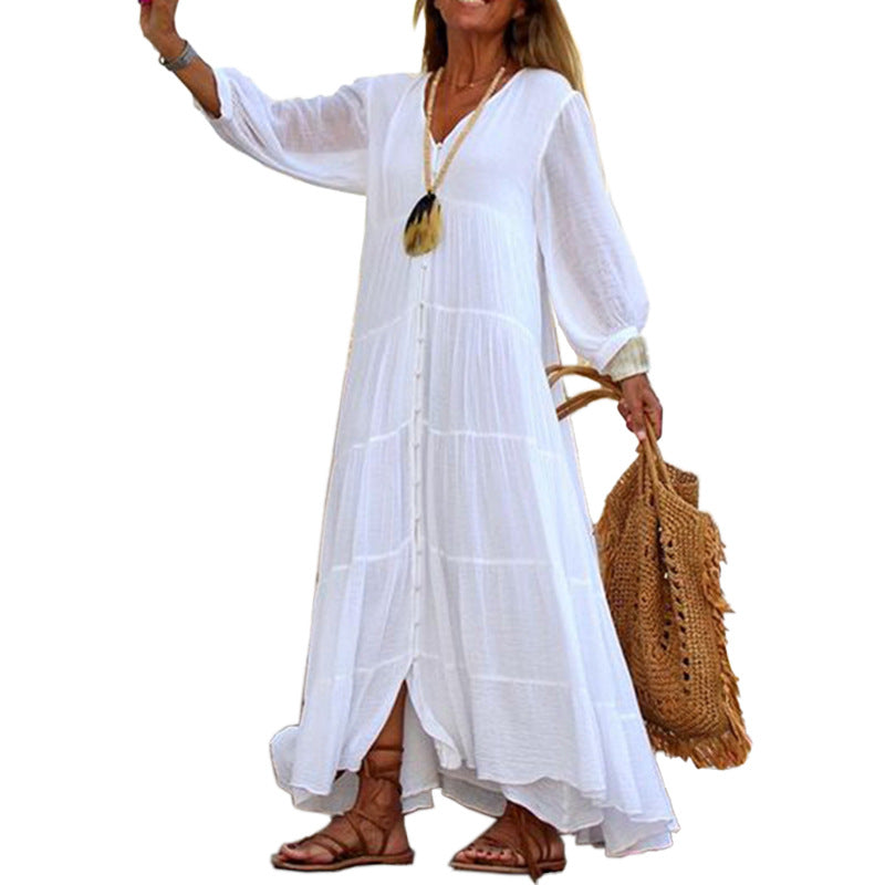 Summer Bohemian Long Sleeves Women Dresses