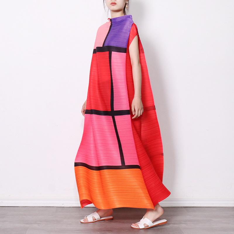 Summer Round Neck Long Dresses-STYLEGOING