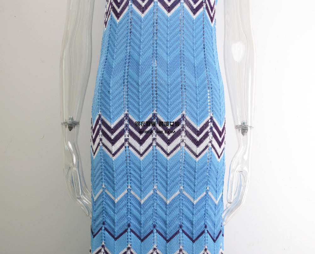 Sexy Women Summer Knitting Long Beach Dresses