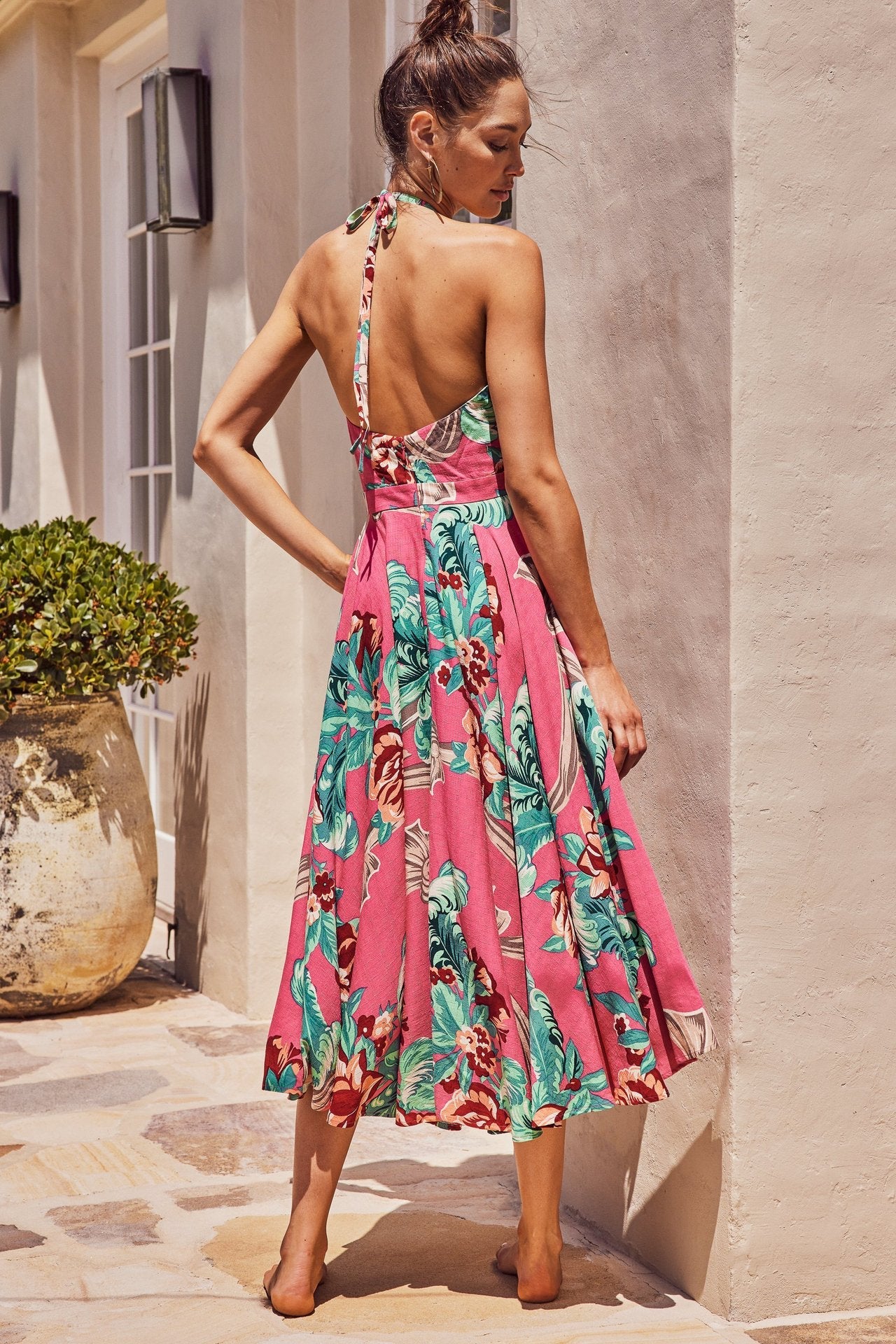 Sexy Floral Print Long Boho Summer Beach Dresses