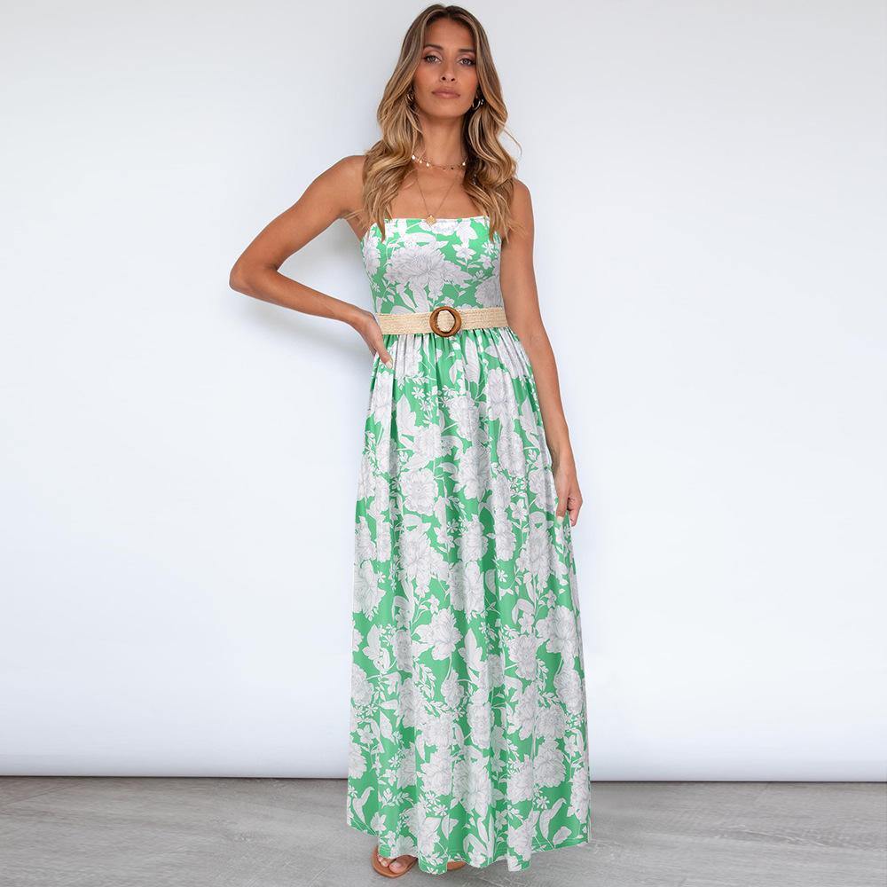 Strapless Summer Long Bohemia Dresses-STYLEGOING