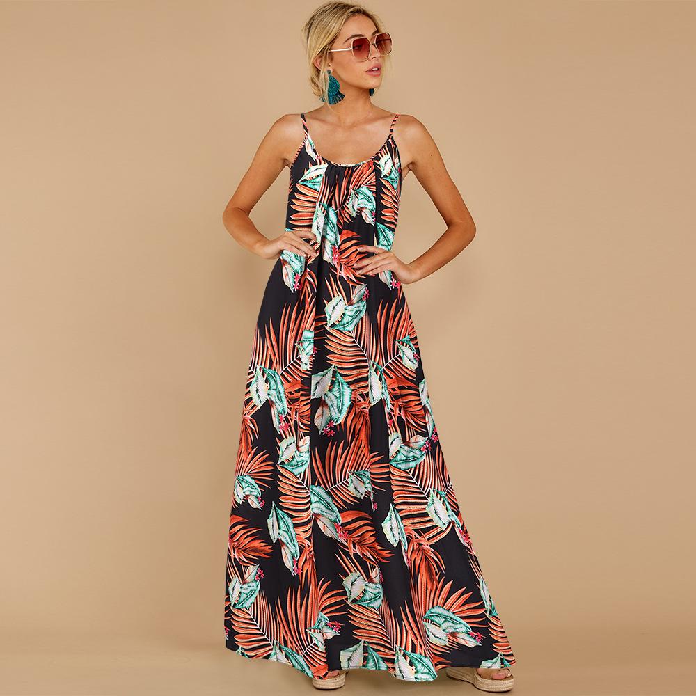 Summer Sleeveless Boho Long Maxi Dresses-STYLEGOING
