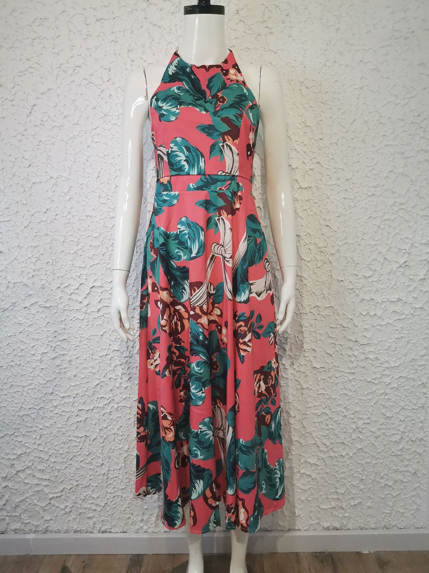 Sexy Floral Print Long Boho Summer Beach Dresses