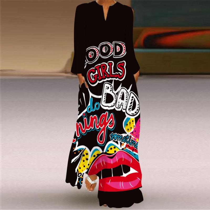 Vintage Bowknot Long Sleeves Women Fall Dresses-STYLEGOING