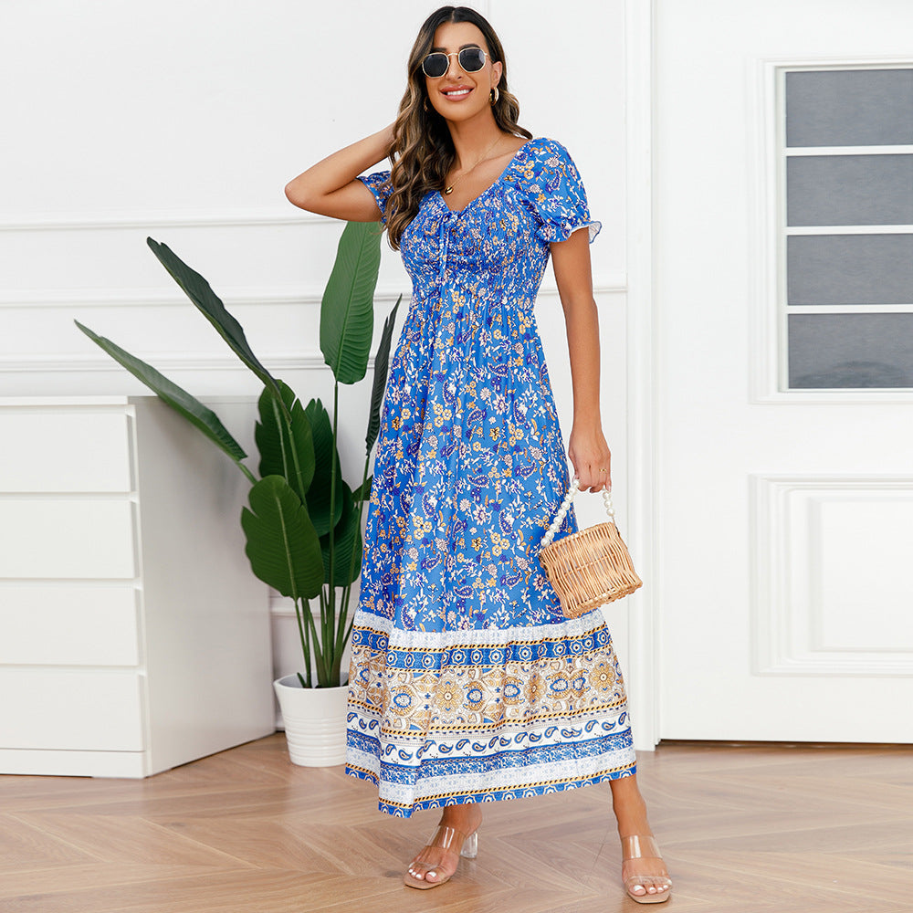 Fashion Summer Floral Long Maxi Dresses