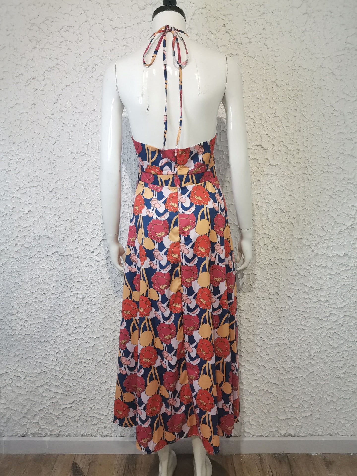 Sexy Floral Print Long Boho Summer Beach Dresses