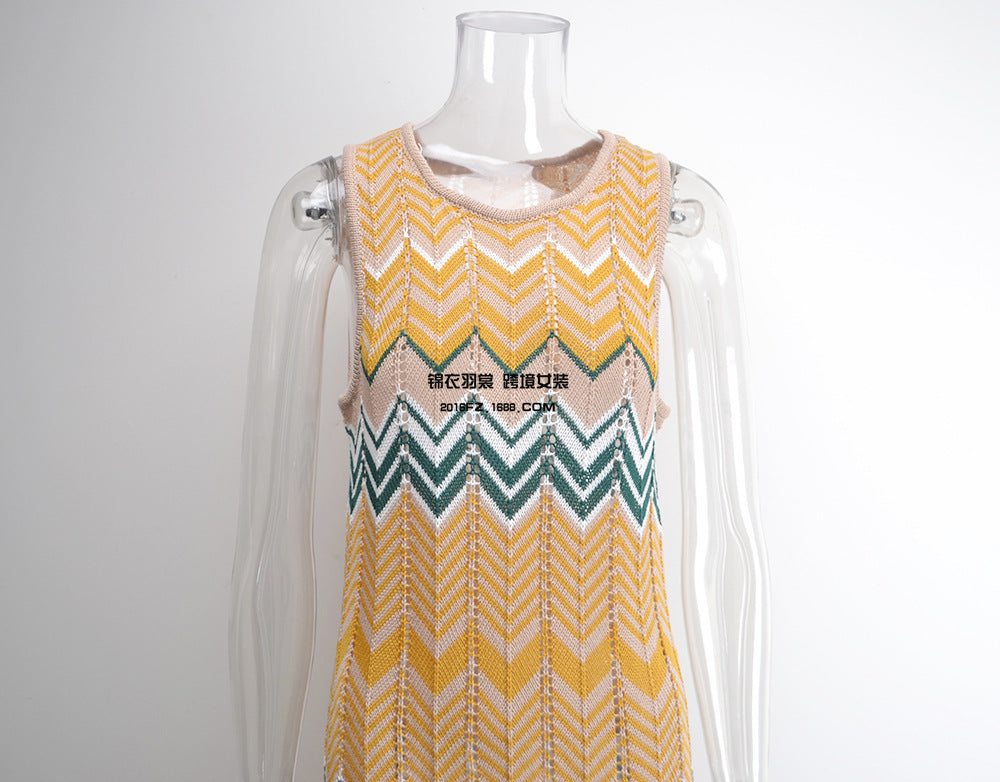 Sexy Women Summer Knitting Long Beach Dresses