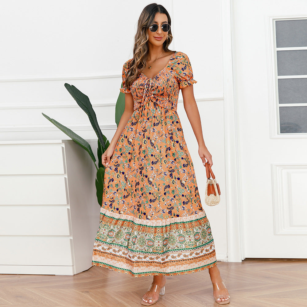 Fashion Summer Floral Long Maxi Dresses