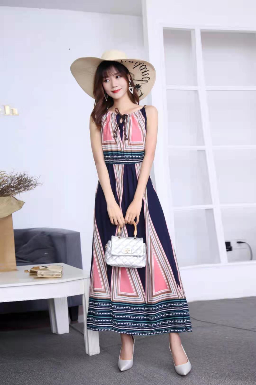 Casual Cotton Summer Long Sleeveless Dresses