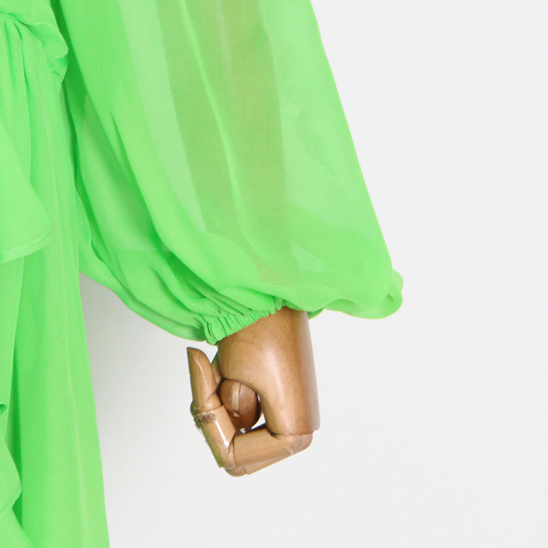 Designed Sexy Summer Holiday Green Long Dresses