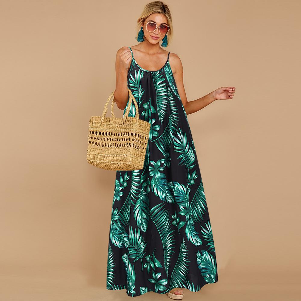 Summer Sleeveless Boho Long Maxi Dresses-STYLEGOING